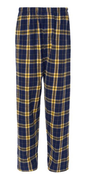 Navy/Gold Flannel Pants