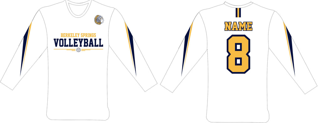 BSHS Volleyball Warm Up Shirt w/Name and Number