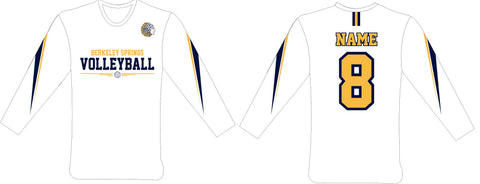 BSHS Volleyball Warm Up Shirt w/Name and Number