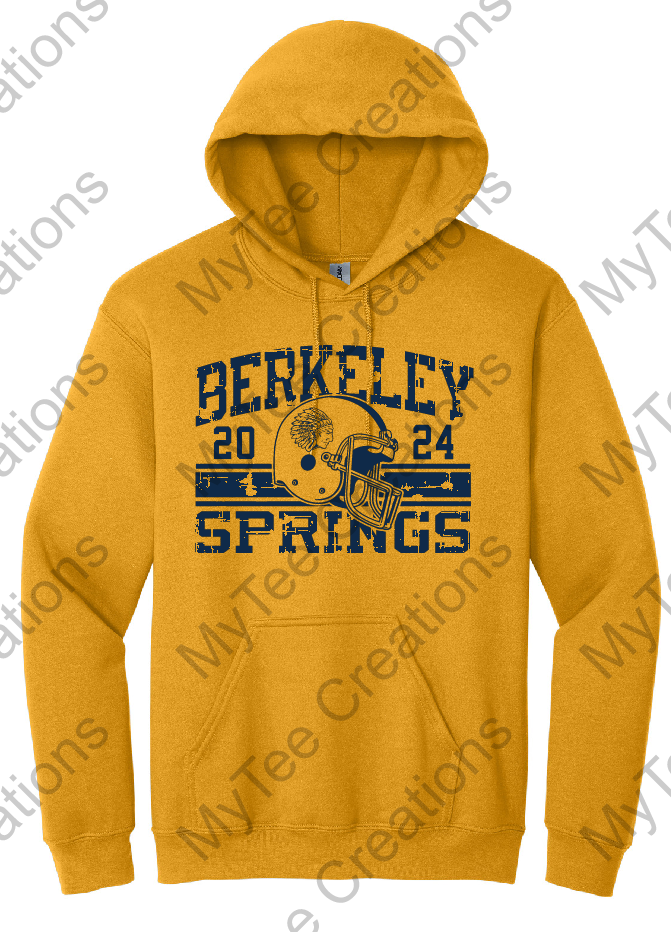 BSHS Football Gold Hooded Sweatshirt