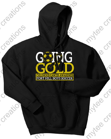 Fort Hill Soccer 'Going for the Gold' Boys Hooded Sweatshirt