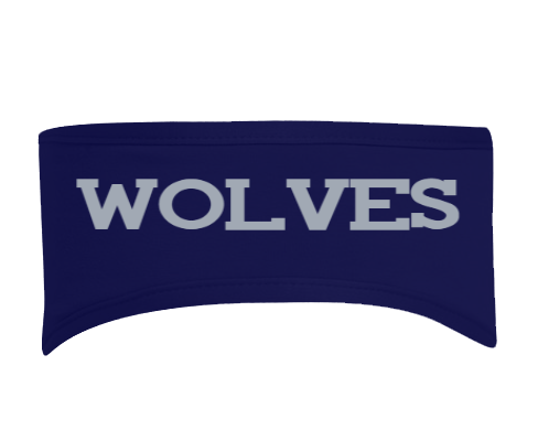 WOLVES Fleece Navy Headband