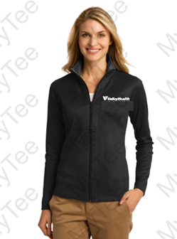 Valley Health - Ladies Vertical Textured Full Zip Jacket