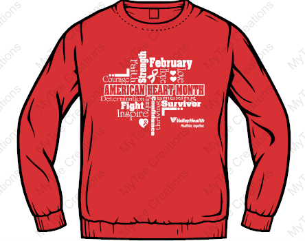 American Heart Month Crewneck Sweatshirt
