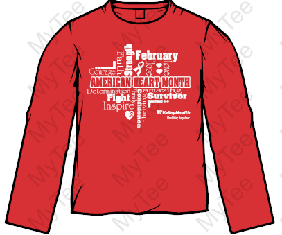 American Heart Month Long Sleeve TShirt